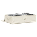 opbevaringskasser 2 stk. 70x40x18 cm stof cremefarvet