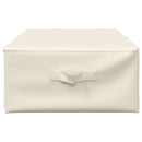 opbevaringskasser 2 stk. 70x40x18 cm stof cremefarvet