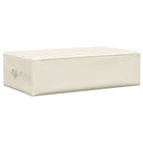 opbevaringskasser 2 stk. 70x40x18 cm stof cremefarvet