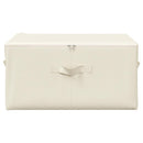 opbevaringskasser 2 stk. 43x34x23 cm stof cremefarvet