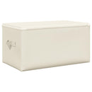 opbevaringskasser 2 stk. 43x34x23 cm stof cremefarvet
