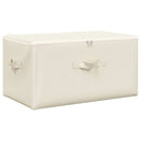opbevaringskasser 2 stk. 43x34x23 cm stof cremefarvet