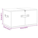 opbevaringskasser 2 stk. 43x34x23 cm stof cremefarvet