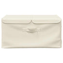 opbevaringskasser 2 stk. 50x30x25 cm stof cremefarvet
