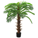 kunstig cycaspalme med potte 140 cm grøn