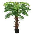 kunstig cycaspalme med potte 140 cm grøn