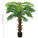 kunstig cycaspalme med potte 140 cm grøn