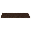 trappemåtter selvklæbende 15 stk. 60x25 cm brune rektangulære