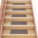 trappemåtter selvklæbende 15 stk. 60x25 cm beige rektangulære