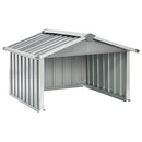 garage til robotplæneklipper 92x97x63 cm galvaniseret stål grå
