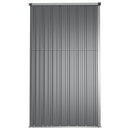redskabsskur til haven 225x89x161 cm galvaniseret stål grå