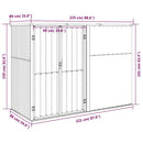 redskabsskur til haven 225x89x161 cm galvaniseret stål antracit