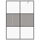 brusevæg 140x195 cm med klart sikkerhedsglas