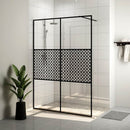 brusevæg 140x195 cm med klart sikkerhedsglas