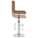 barstole 2 stk. stof brun