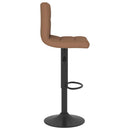 barstole 2 stk. stof brun