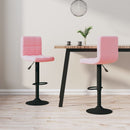 barstole 2 stk. fløjl pink