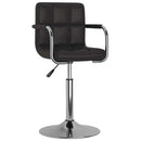 barstol kunstlæder sort