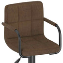 barstole 2 stk. stof brun