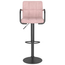 barstol fløjl pink