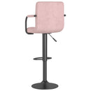 barstol fløjl pink