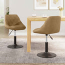 Svingstole til spisebord 2 pcs Brun 46 x 44 x 77.5 cm
