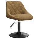 Svingstole til spisebord 2 pcs Brun 46 x 44 x 77.5 cm