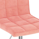drejelige spisebordsstole 2 stk. fløjl pink