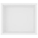 væghængt tv-bord 100x30x26,5 cm konstrueret træ hvid