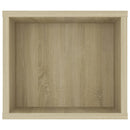 væghængt tv-bord 100x30x26,5 cm konstrueret træ sonoma-eg