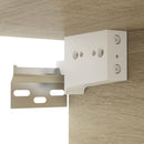 væghængt tv-bord 100x30x26,5 cm konstrueret træ sonoma-eg