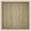 væghængt tv-bord 102x35x35 cm konstrueret træ sonoma-eg