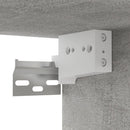 væghængt tv-bord 102x35x35 cm konstrueret træ betongrå