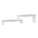 tv-bord 180x30x43 cm konstrueret træ hvid