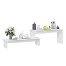 tv-bord 180x30x43 cm konstrueret træ hvid