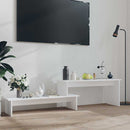 tv-bord 180x30x43 cm konstrueret træ hvid