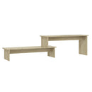 tv-bord 180x30x43 cm konstrueret træ sonoma-eg