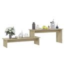 tv-bord 180x30x43 cm konstrueret træ sonoma-eg