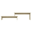 tv-bord 180x30x43 cm konstrueret træ sonoma-eg