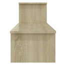 tv-bord 180x30x43 cm konstrueret træ sonoma-eg
