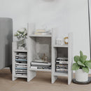 sideskab 60x26x60 cm konstrueret træ betongrå