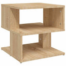 sidebord 40x40x40 cm konstrueret træ sonoma-eg
