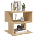 sidebord 40x40x40 cm konstrueret træ sonoma-eg