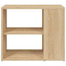 sideskab 60x30x50 cm konstrueret træ sonoma-eg