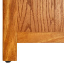 bogreol med 4 hylder 70x22x110 cm massivt egetræ