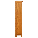 bogreol med 4 hylder 45x22x110 cm massivt egetræ