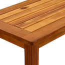 konsolbord til haven 80x35x75 cm massivt akacietræ