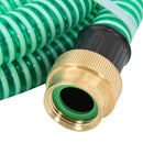 sugeslange med messingkoblinger 1,1" 3 m PVC grøn
