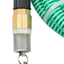 sugeslange med messingkoblinger 1,1" 4 m PVC grøn