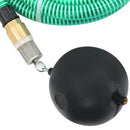 sugeslange med messingkoblinger 1,1" 10 m PVC grøn